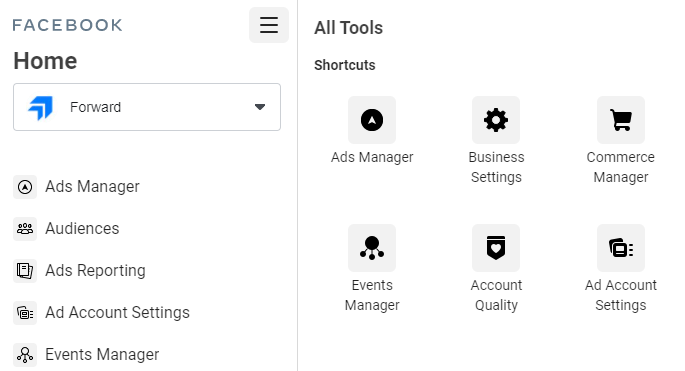 Facebook Business manage
