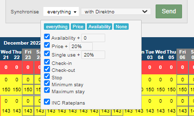 Spreminjanje cene za direktno prodajo
